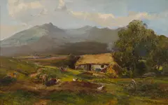 Alexander Fraser Jr, THE SEVEN SISTERS, BEN CRUACHAN, oil on canvas