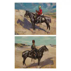William Kennedy, A TROOPER OF DRAGOON GUARDS, oil on board,