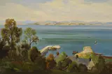 George Melvin Rennie, CORRIE, ARRAN LOOKING TOWARDS BUTE, oil on canvas