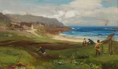 David Farquharson, SENNEN COVE, CORNWALL, oil on canvas