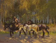 William Bradley Lamond, DAPPLED SUNLIGHT, oil on canvas