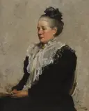 Edward Arthur Walton, PORTRAIT OF AN ELDERLY LADY, oil on canvas