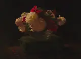 Joseph Farquharson, A STILL LIFE OF PEONY ROSES