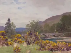 George Houston, LOCH FYNE, NEAR DOUGLAS BRIDGE, oil on canvas