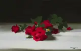 Stuart Park, RED ROSES, oil on canvas