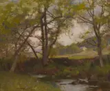James Paterson, A WOODLAND STREAM, MONIAIVE, ’ oil on canvas