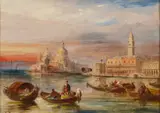 Edward Pritchett, SANTA MARIA DELLA SALUTE, VENICE, oil on canvas
