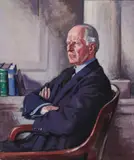 Francis Cadell, HALF-LENGTH PORTRAIT OF G.W. SERVICE ESQ., 1933, oil on canvas