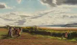 David Farquharson, TURNIP TURNING AT NEWBURGH, oil on canvas