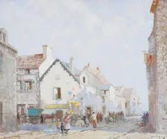 William Lee Hankey, THE BALLOON SELLER, oil on canvas