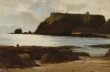 James Guthrie, DUNOTTAR CASTLE, oil on canvas