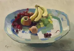 Alexander Goudie, STILL-LIFE WITH FRUIT, oil on canvas