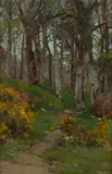 Lamorna Birch, WOODLAND, 1900, oil on board