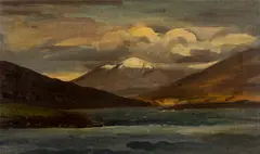 Gerald Brockhurst, COAST OF IRELAND, oil on canvas