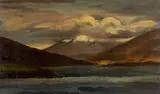 Gerald Brockhurst, COAST OF IRELAND, oil on canvas