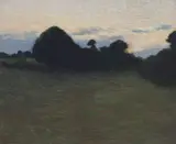 PAYSAGE-CRÉPUSCULE, c.1890 by Henri-Jean Guillaume Martin, oil on canvas, sold May 2026