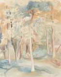 John Nash, THE GROVE, pencil and watercolour on paper laid on card