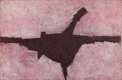 William Gear, FIGURE, PINK GROUND, 1957, oil on canvas