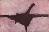 William Gear, FIGURE, PINK GROUND, 1957, oil on canvas