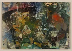 Austin Cooper, CONGERIES 85, 1957, mixed media and collage on cardboard