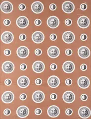 SUN AND MOON PANEL, DESIGNED 1955-6 by Mitzi Cunliffe, screenprint on cotton, offered May 2026