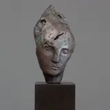 Emily Young, QUARTZITE CRYSTAL DRYAD I (BRONZE), 2024, patinated bronze