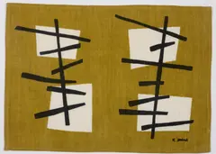Robert Adams, TABLE MAT, c.1955-60, screenprint on linen