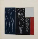 Denis Mitchell, FIGURES, 1953, screenprint on paper