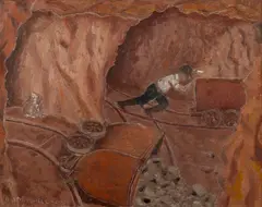 Denis Mitchell, NO.6 LEVEL, GEEVOR TIN MINE, 1946, oil on board