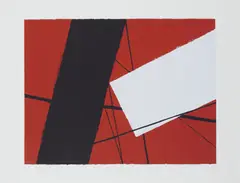 Wilhelmina Barns-Graham, CONSTRUCTION SERIES I, 2006, screenprint on Arches Velin Blanc 400gsm paper, published by Carol Robertson, Graal Press, editioned posthumously
