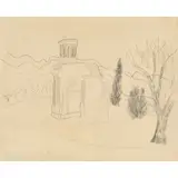 Ben Nicholson, ST. REMY, pencil on paper