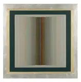 Paul Feiler, JANICON XXXIX, 2000, oil and gold paint on canvas laid on board in Artist's silver-painted frame