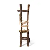 Julienne Dolphin Wilding, 'GULLIVERS' CHAIR, carved British Telecom wooden poles and nautical rope
