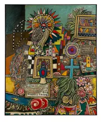 Alan Davie, SOUVENIR OF VENEZUELA, 1992 (OPUS O.1193), oil on canvas