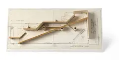 Richard Wilson, MAQUETTE FOR 'FORMATIVE PROCESSES' 1996 EXHIBITION, 1996, cardboard and mixed media on paper