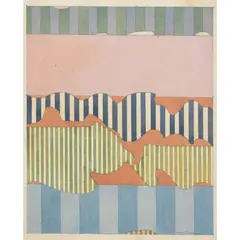 Tom Phillips, COLOUR SECTION STUDY, 1963, watercolour