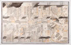 Adam Dant, UNTITLED, 2005, watercolour on paper in bespoke Artist's frame