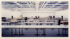 Andreas Gursky, CENTRE GEORGES POMPIDOU, 1995, c-print on paper in Artist-designed wooden frame, from the edition of 60 plus 25 Artist's Proofs, published by Parkett Verlag, Zurich, for Parkett No. 44