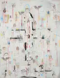 Brian DeGraw, WHY AMERICA IS BEAUTIFUL, 2000, mixed media and collage on canvas