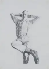 George Shaw, SKINHEAD, 1999, pencil on paper