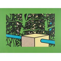 Patrick Caulfield, GARDEN WITH PINES (CRISTEA 41), 1975, Screenprint, 6/70
