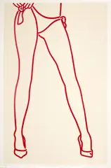 Lucie Bennett, RED FELT TIP GIRL, 2005, Screenprint, 38/95