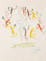 Pablo Picasso, LA RONDE DE LA JEUNESSE, 1961, Lithograph, 26/200