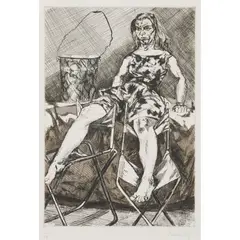 Paula Rego, UNTITLED 7, FROM THE UNTITLED (ABORTION) SERIES (ROSENTHAL 166), 1999, Etching with aquatint on Somerset paper, 1/17, printed by Culford Press, published by the artist and Marlborough Graphics, London