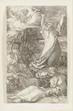 Albrecht Durer, THE AGONY IN THE GARDEN, 1508, Engraving, on laid paper without watermark