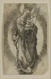 Albrecht Durer, THE VIRGIN AND CHILD ON A CRESCENT WITH A SCEPTRE AND A STARRY CROWN (B.32; M. HOLL 37), 1516, Engraving, on laid paper without watermark