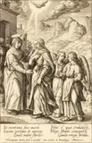 Hieronymus Wierix, THE VISITATION, Engraving