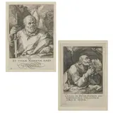 Hendrick Goltzius, TWO PRINTS FROM 'CHRIST, THE APOSTLES AND ST. PAUL WITH THE CREED:' SAINT PETER & ST MATTHIAS, 1589, Engraving