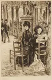 James Tissot, SANS DOT, 1885, Etching with drypoint