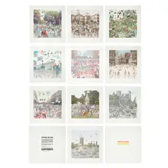 Sir Peter Blake, LONDON SUITE, 2012, each signed and numbered in pencil to margin, also numbered in pencil to the justification paper, published by Coriander Studio and Paul Stolper, London, housed in original blue binding box (10)